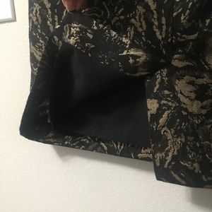 Robe Cynthia Steffe Logan – Métallique Noir/or – Jacquard Léopard – Taille 4